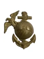 WW2 US USMC Marine Corps Cap Badge