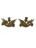 WW2 British Royal Scots Collars Insignia Pair