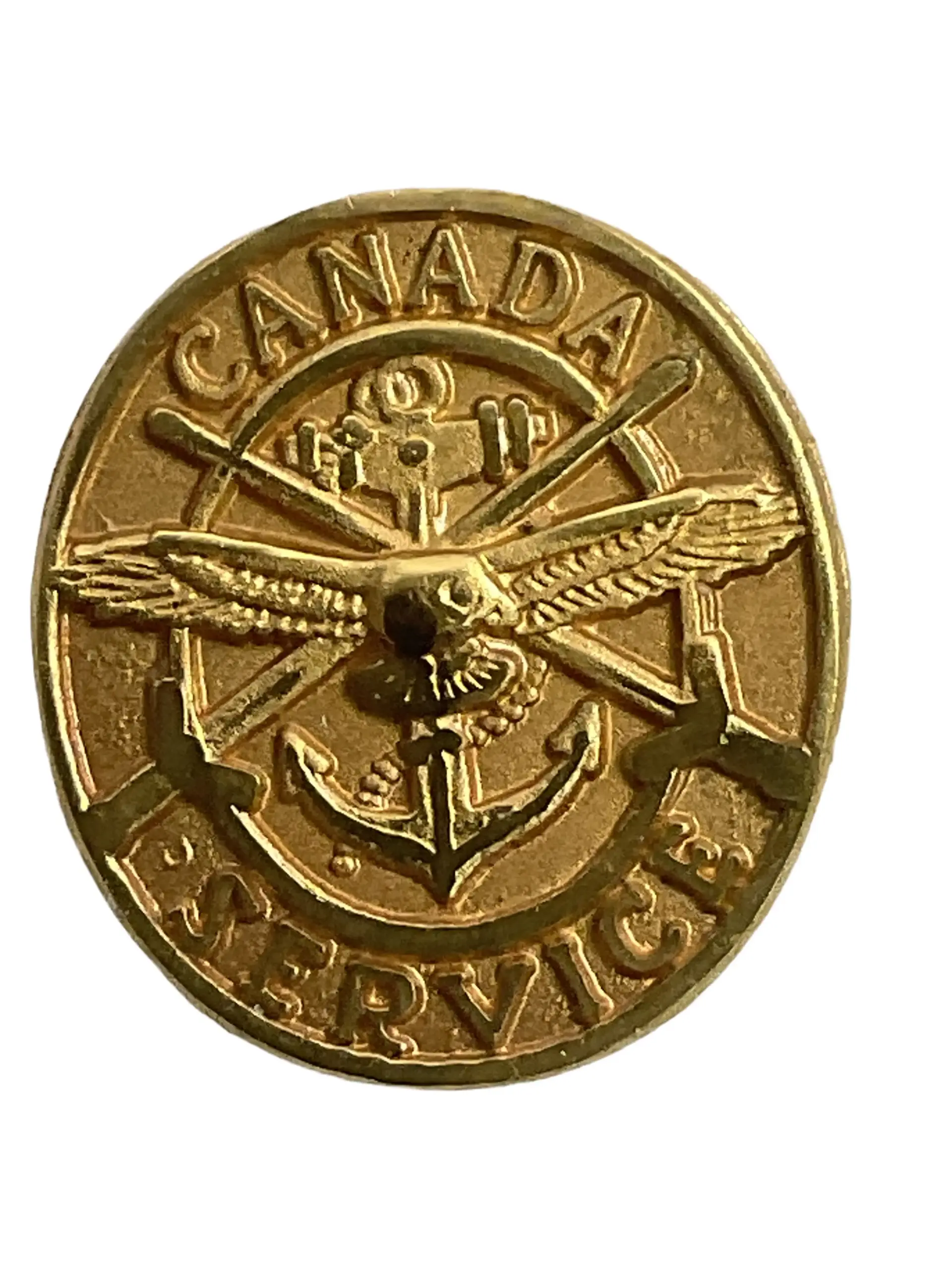 Canadian Forces General Service Gold Button Canadian Forces General Service Gold Button