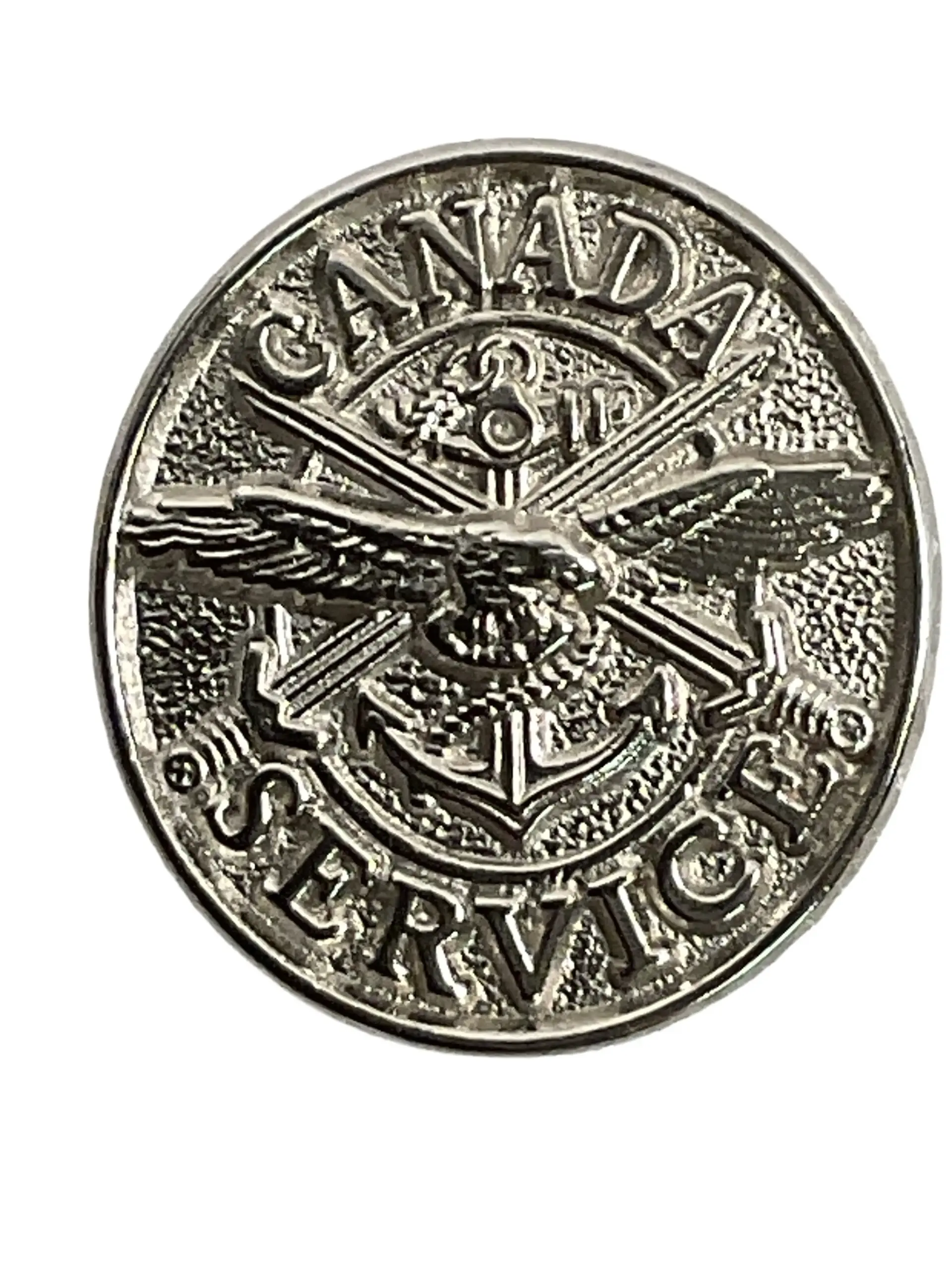 Canadian Forces General Service Silver Button Canadian Forces General Service Silver Button