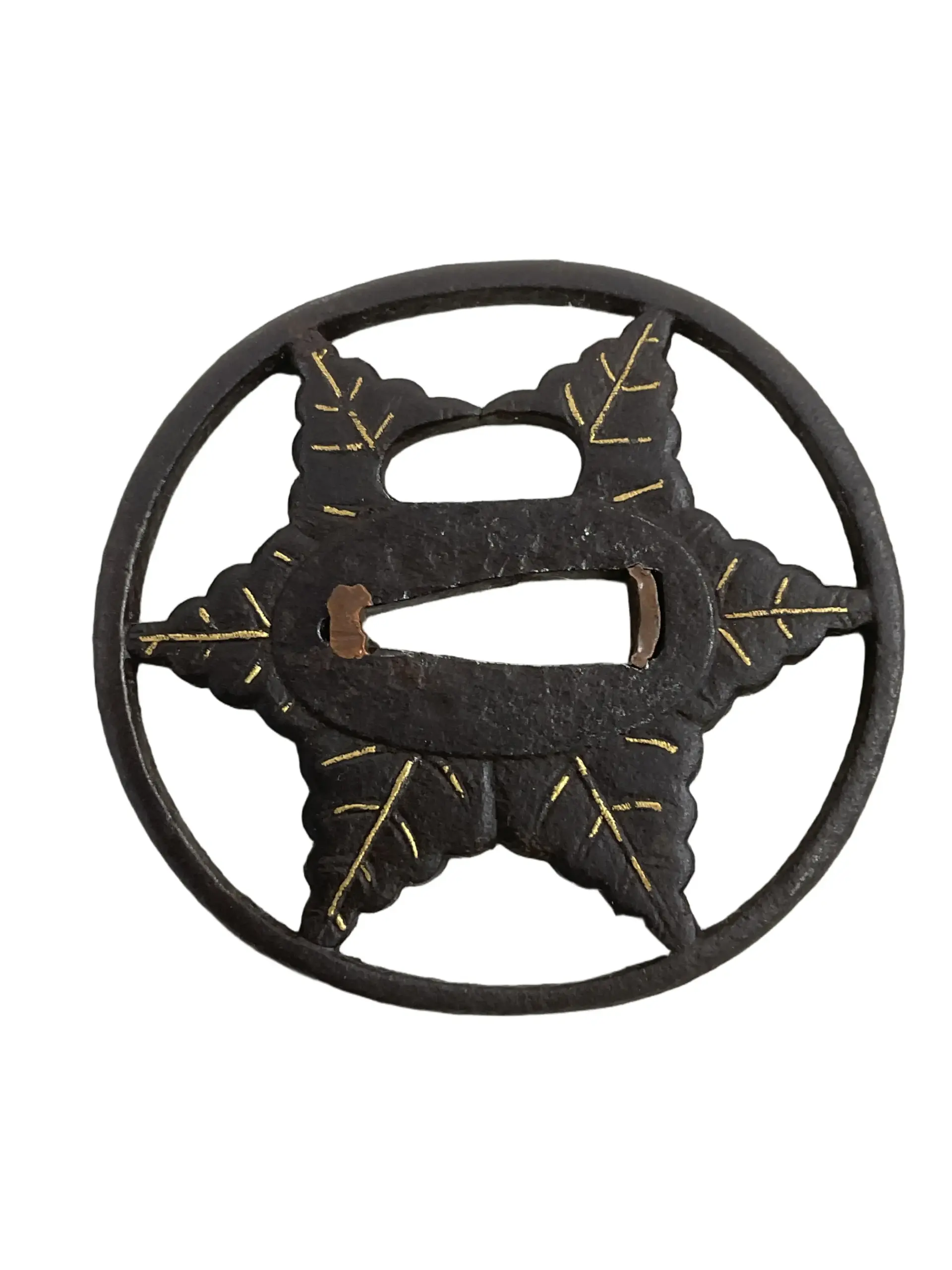 Japan Japanese Samurai Sword Iron Tsuba 7 Japan Japanese Samurai Sword Iron Tsuba 7