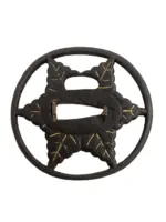 Japan Japanese Samurai Sword Iron Tsuba 7