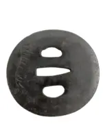 Japan Japanese Samurai Sword Iron Tsuba 6
