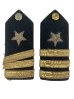 WW2 US USN Navy Commander Shoulder Boards Insignia Pair