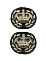 Canadian Women's Army Corps CWAC Master Warrant Officer Rank Insignia Pair