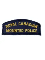 Royal Canadian Mounted Police RCMP Blue Shoulder Title Insignia Single Royal Canadian Mounted Police RCMP Blue Shoulder Title Insignia Single