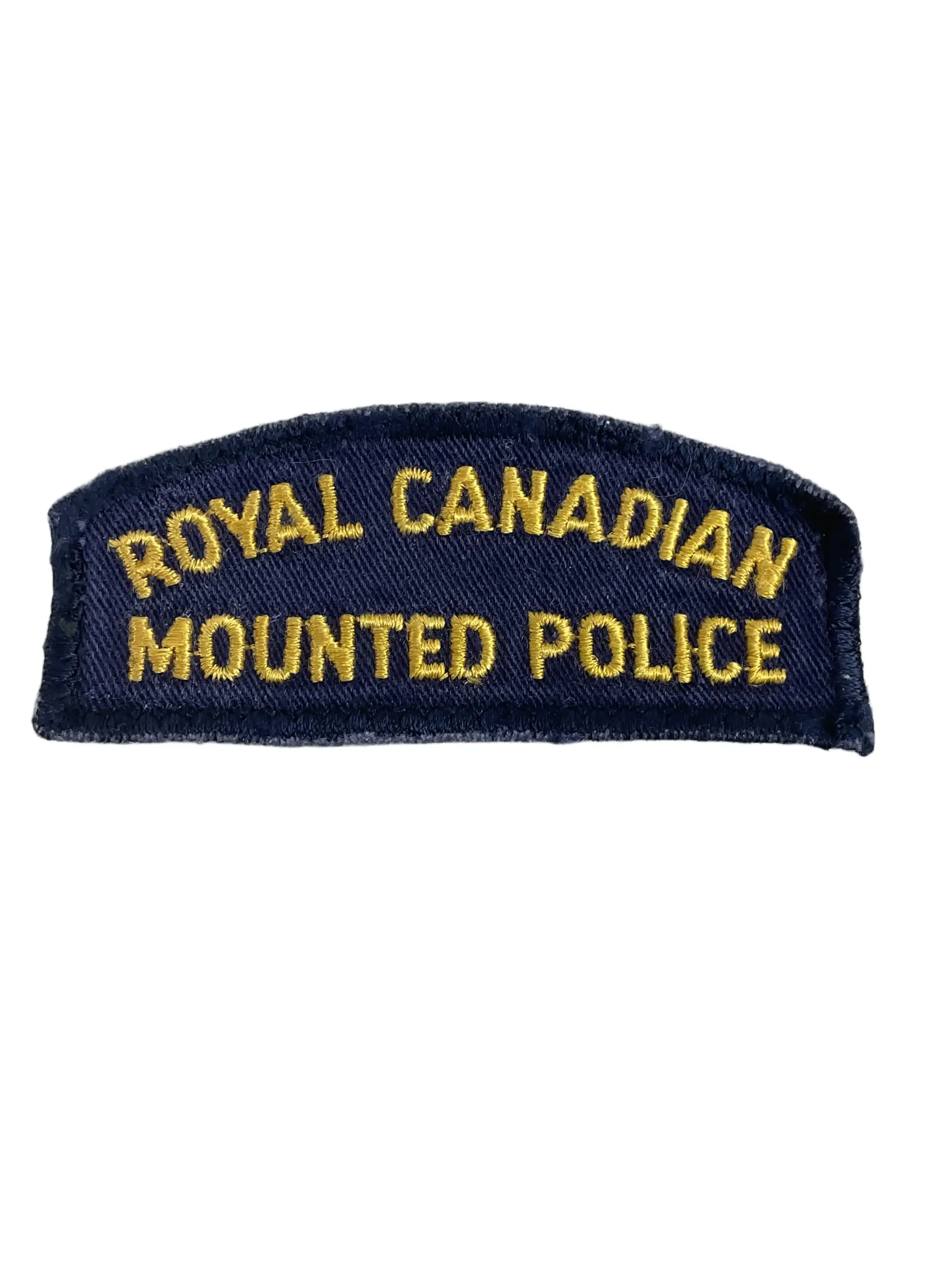 Royal Canadian Mounted Police RCMP Blue Shoulder Title Insignia Single Royal Canadian Mounted Police RCMP Blue Shoulder Title Insignia Single
