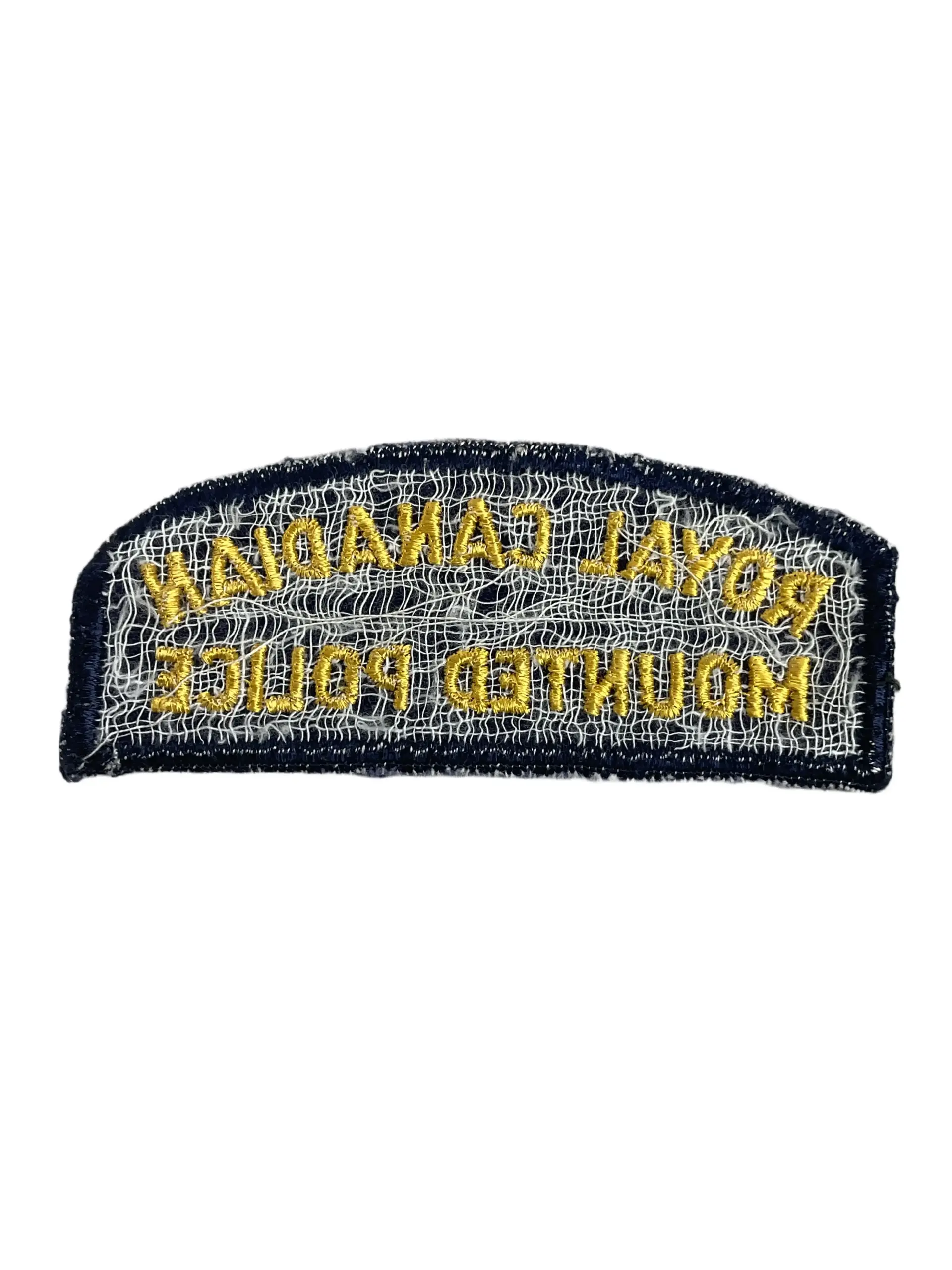 Royal Canadian Mounted Police RCMP Blue Shoulder Title Insignia Single Royal Canadian Mounted Police RCMP Blue Shoulder Title Insignia Single