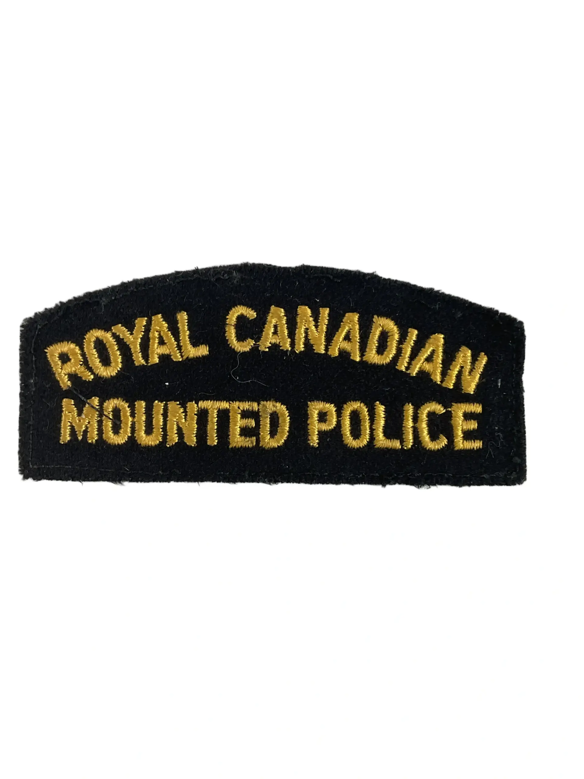 Royal Canadian Mounted Police RCMP Black Shoulder Title Insignia Single Royal Canadian Mounted Police RCMP Black Shoulder Title Insignia Single