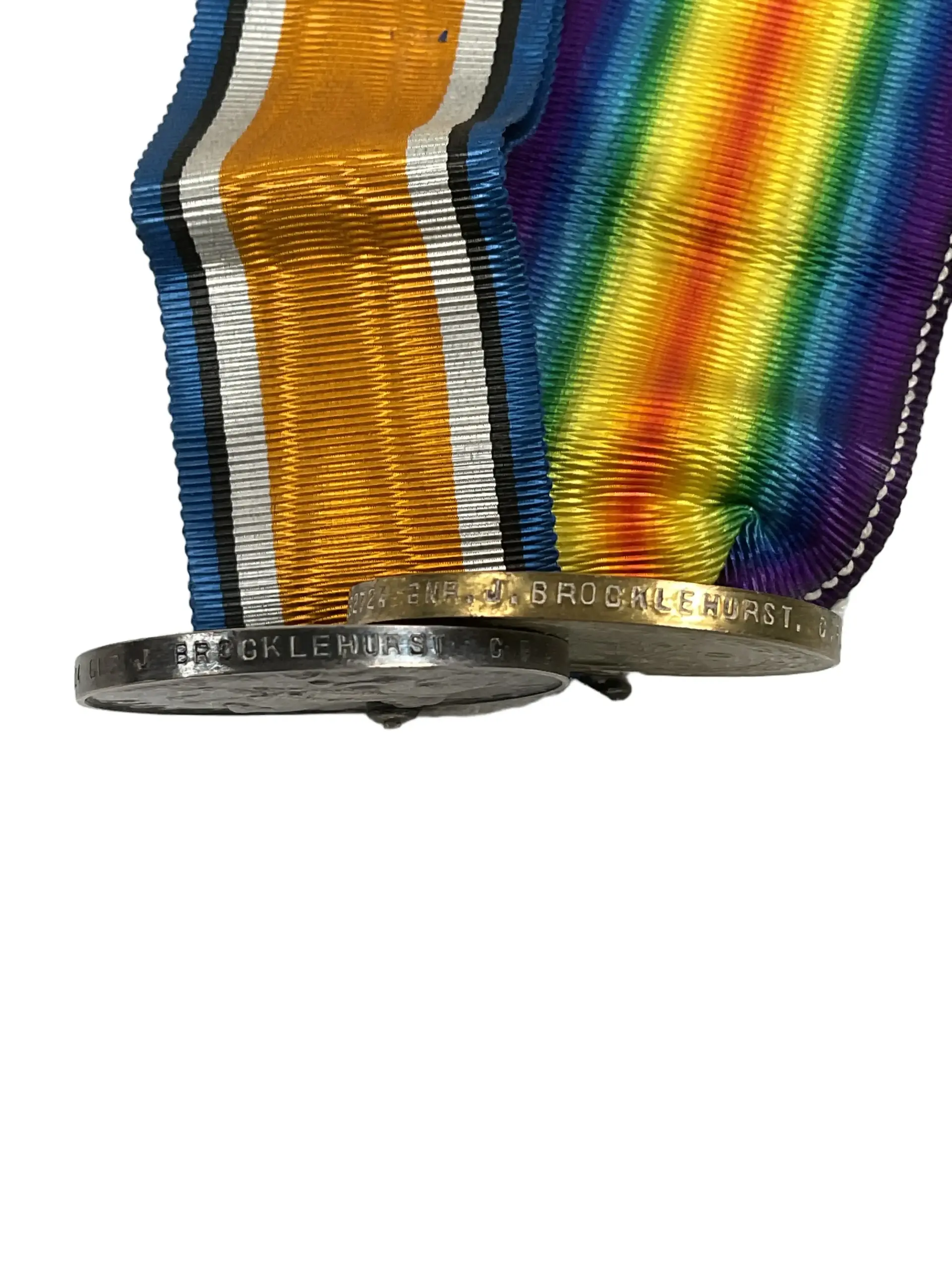 WW1 Canadian CEF Medal Group Pair Named J. Brocklehurst CFA WW1 Canadian CEF Medal Group Pair Named J. Brocklehurst CFA