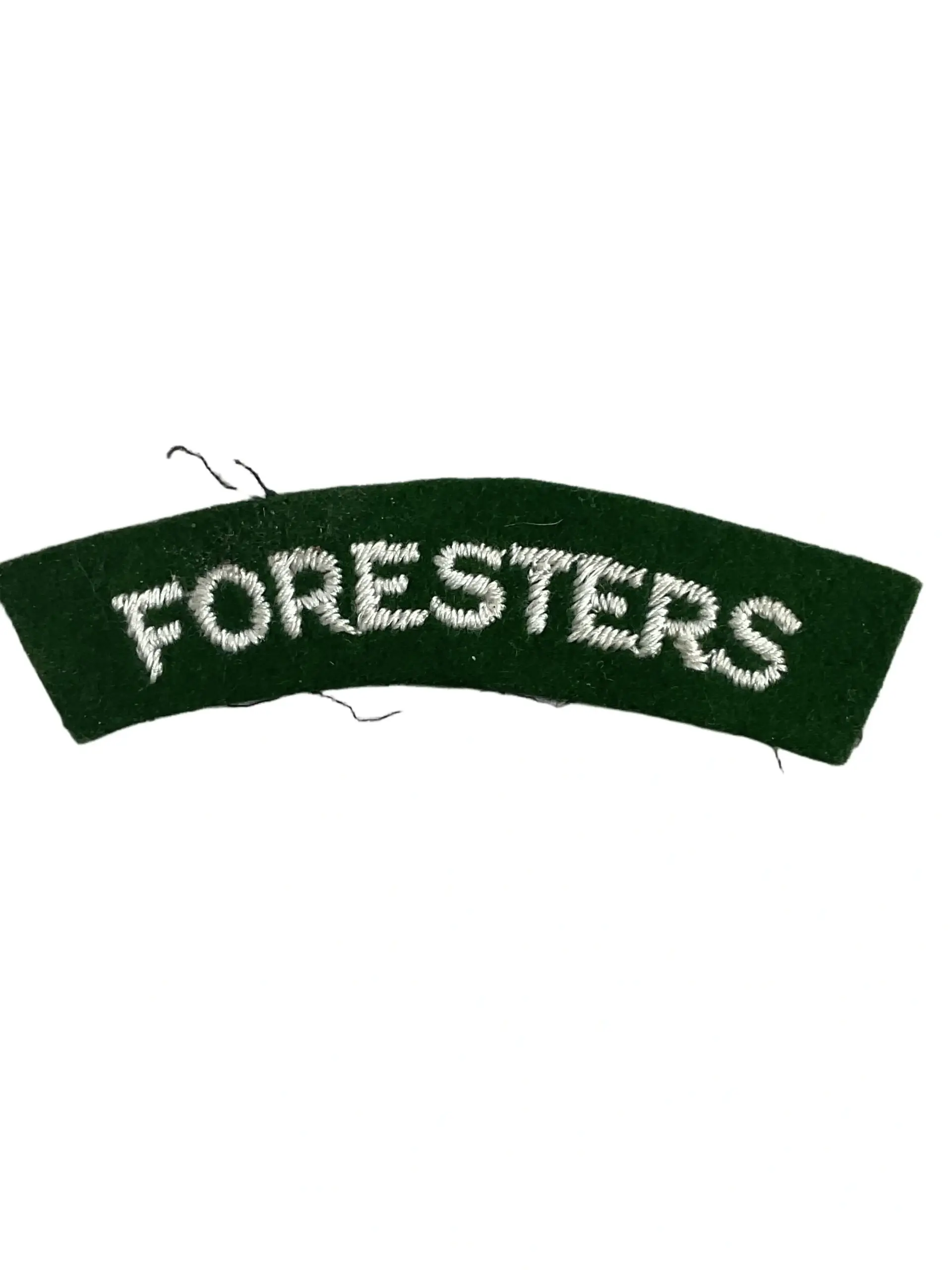 British Army Foresters Regiment Shoulder Title Insignia Single British Army Foresters Regiment Shoulder Title Insignia Single