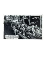 WW2 Canadian RCAF Galt Aircraft School Trainees Woodworking and Rigging Division Postcard