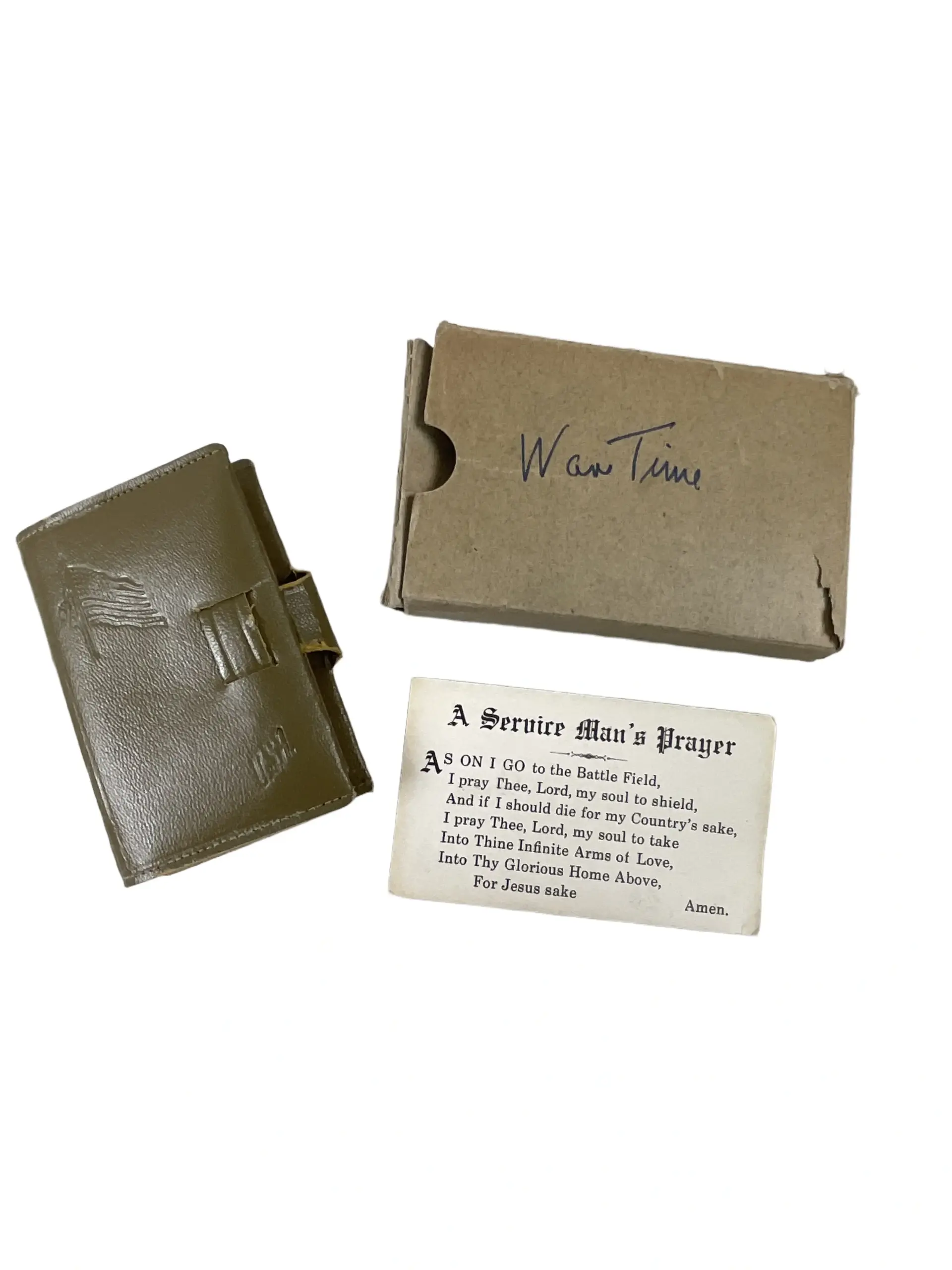 WW2 US Army Bible In Box of Issue Used Softcover Reference Book WW2 US Army Bible In Box of Issue Used Softcover Reference Book