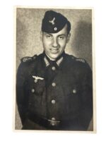 WW2 German Kriegsmarine Coastal Artillery Portrait Photograph Postcard