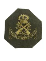 British Marksman Division Champion Team Bullion Wire Patch