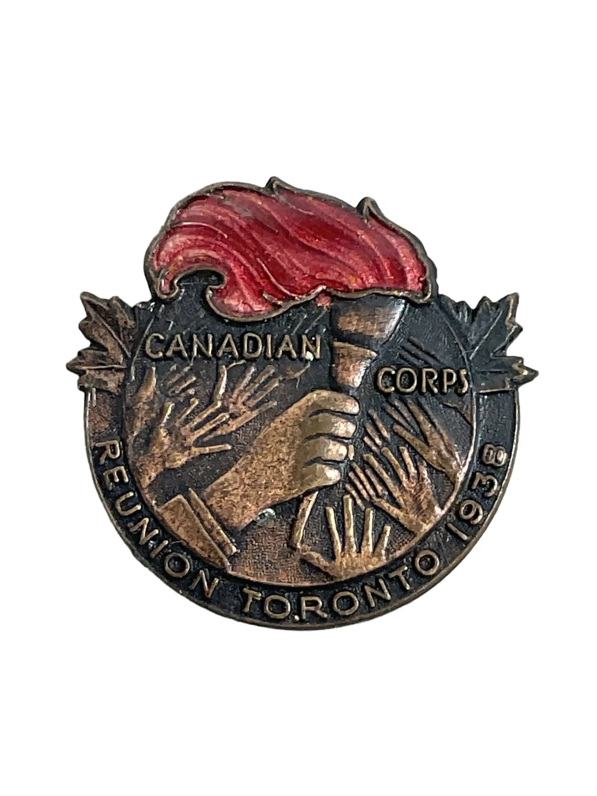 Canadian Corps Reunion Toronto 1938 Lapel Badge Canadian Corps Reunion Toronto 1938 Lapel Badge