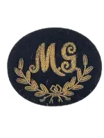 British Army MG Bullion Wire Trade Patch for Patrols