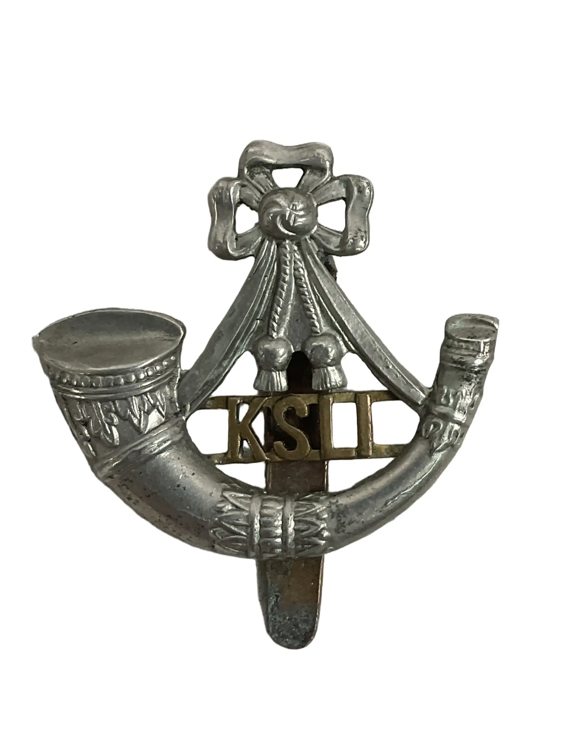 WW2 British KSLI King's Shropshire Light Infantry Cap Badge WW2 British KSLI King's Shropshire Light Infantry Cap Badge