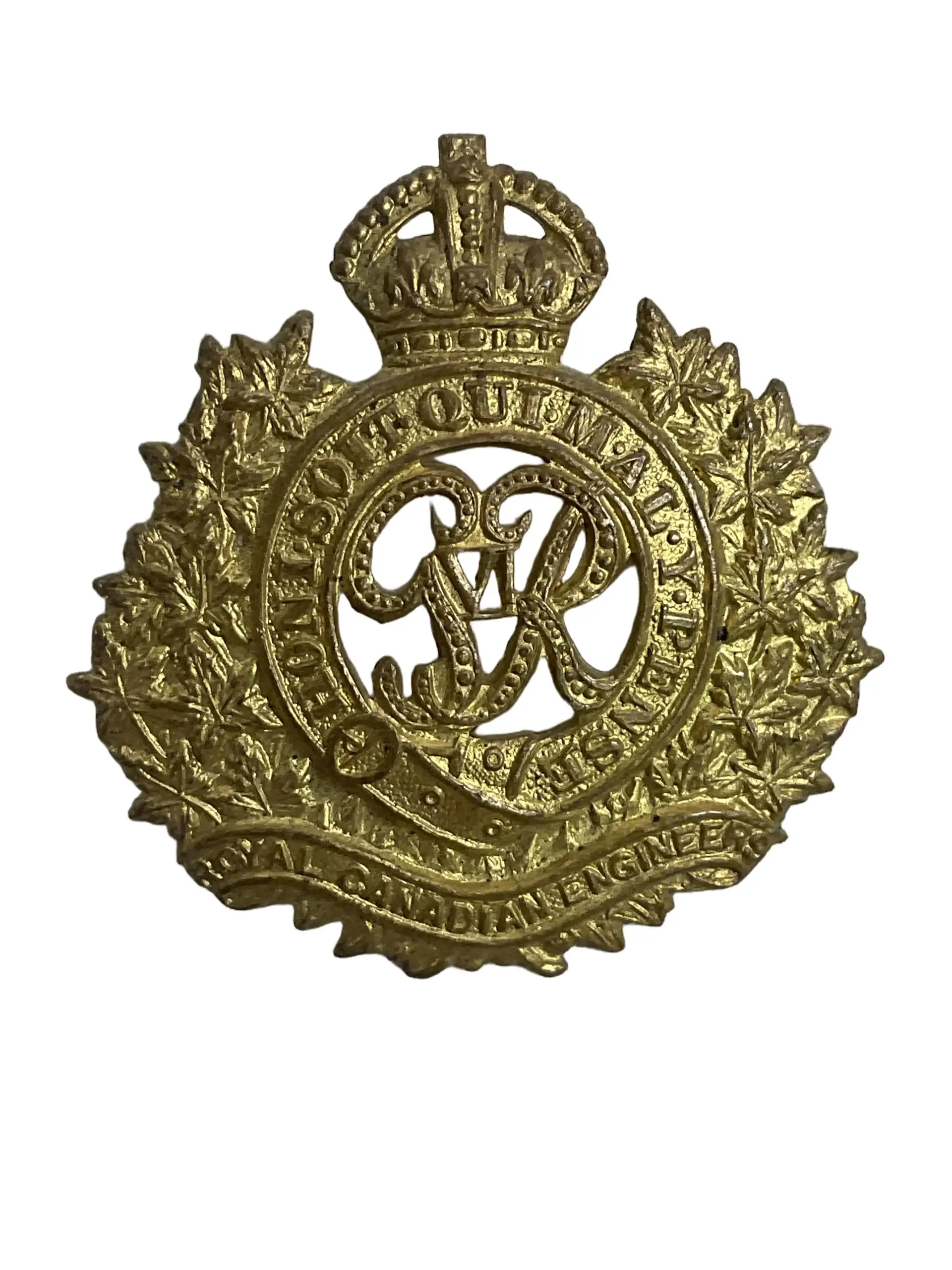 WW2 Royal Canadian Engineers RCE Cap Badge WW2 Royal Canadian Engineers RCE Cap Badge