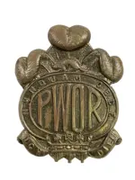 WW2 Canadian Princes Of Wale's Own Regiment PWOR Cap Badge