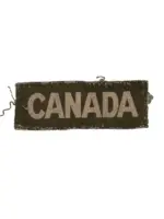 WW2 Canadian CANADA Canvas Shoulder Title Insignia Single 2