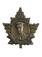 Canadian Corps Reunion Toronto Centennial 1934 Lapel Badge