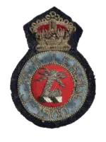 Canadian Royal Military College RMC League 1900 Bullion Wire Patch Insignia