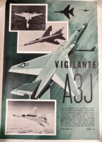 US USN Navy Vigilante A3J ID Poster 26 1/2" X 19"