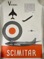 British RN Navy Vickers Scimitar ID Poster 26 1/2" X 19"
