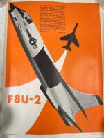 US USN Navy F8U-2 ID Poster 26 1/2" X 19"