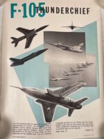US USAF F-105 Thunderchief ID Poster 26 1/2" X 19"