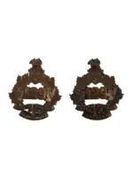WW1 Canadian CEF 129th Battalion Collars Insignia Pair