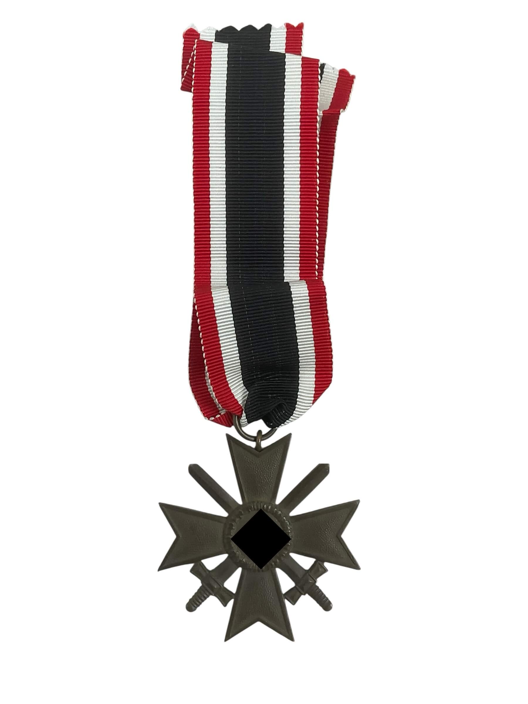 WW2 German War Merit Cross 2nd Class With Swords Full Size No Maker WW2 German War Merit Cross 2nd Class With Swords Full Size No Maker