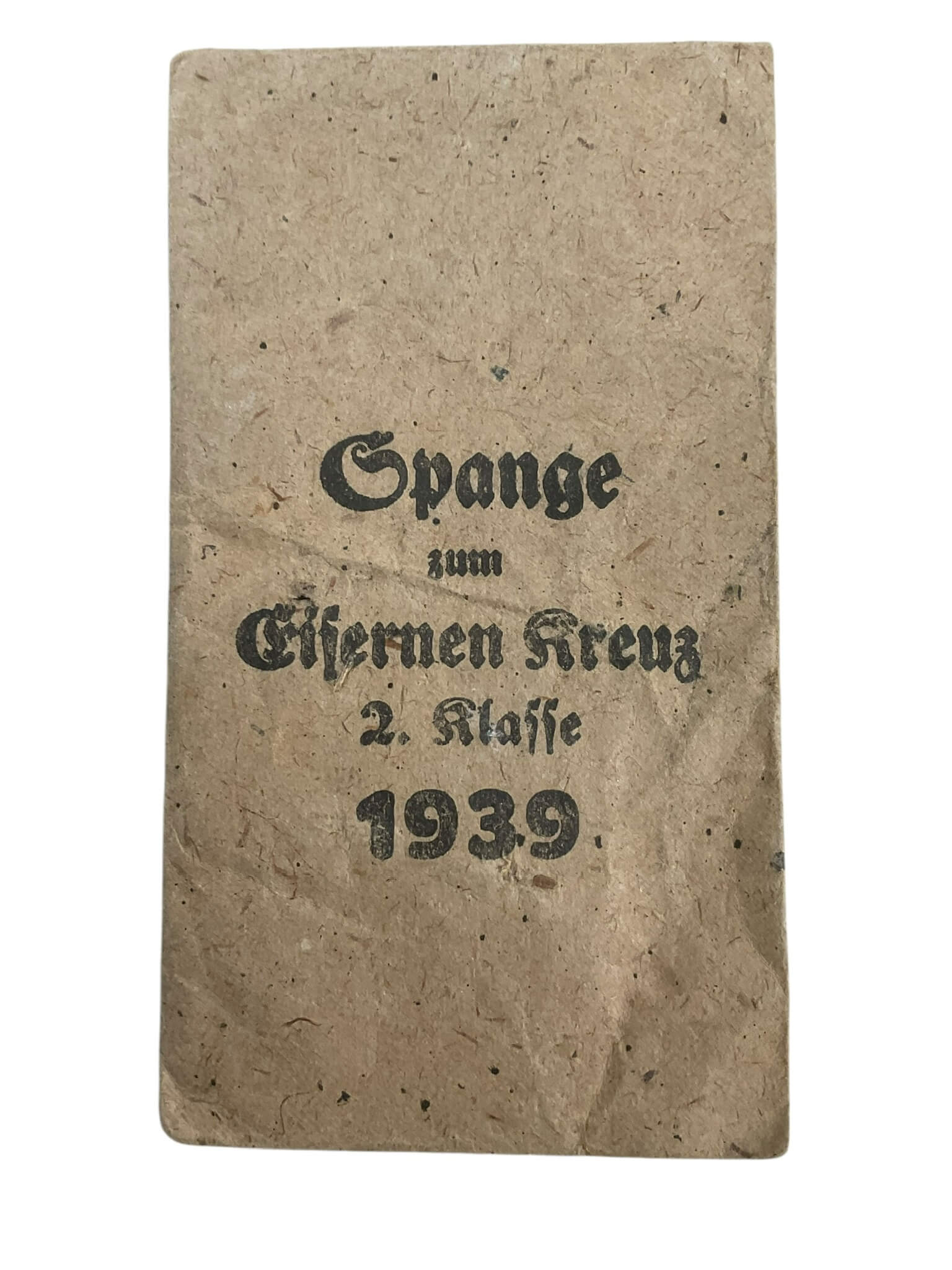 WW2 German Iron Cross 2nd Class Spange Envelope EMPTY WW2 German Iron Cross 2nd Class Spange Envelope EMPTY