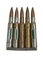 WW2 US .30-06 Springfield Dummy Rounds and Clip INERT