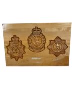 Canadian Forces RCR Canadian Guards CFB Gagetown Wooden Plaque 12" X 18"