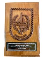 Indonesian Riau Province Plaque Issued From Governor and Head Level 1 Region Riau To Canadian 9 1/2" X 6"