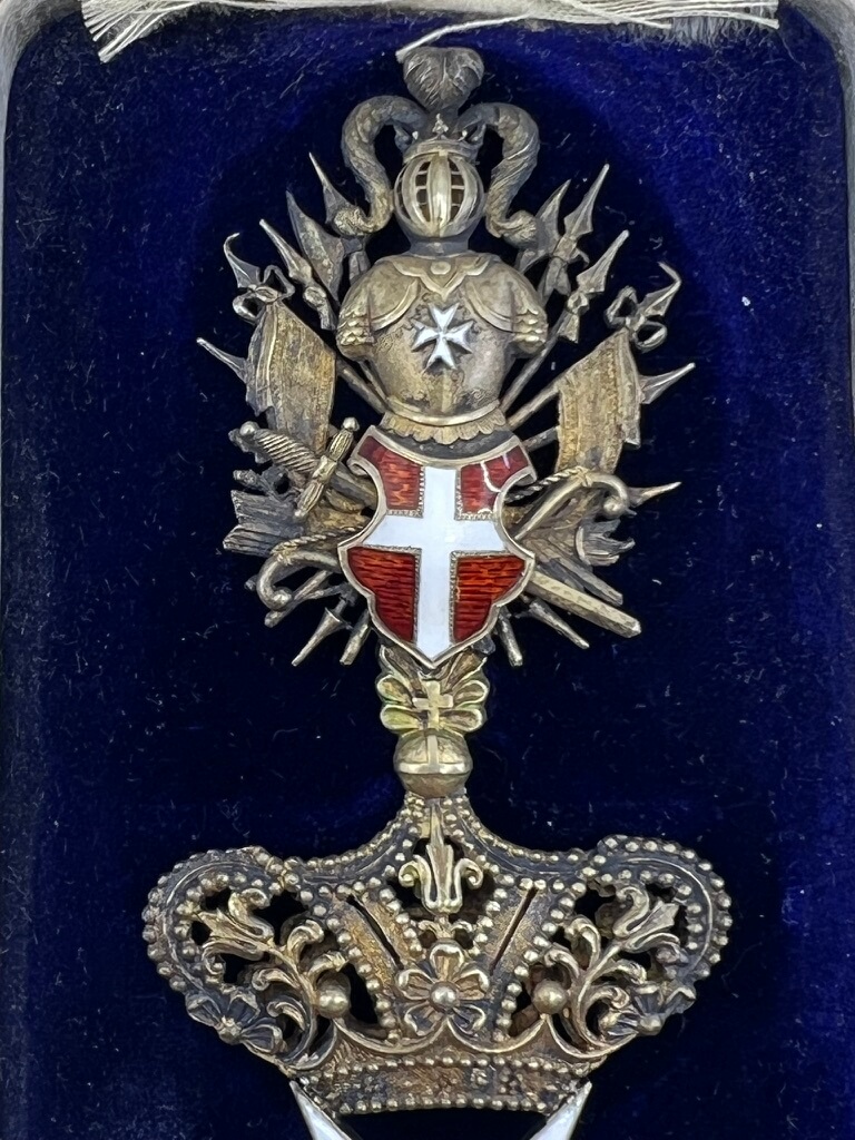 WW1 Austrian Order of the Knights of Malta Commanders Cross In Case WW1 Austrian Order of the Knights of Malta Commanders Cross In Case