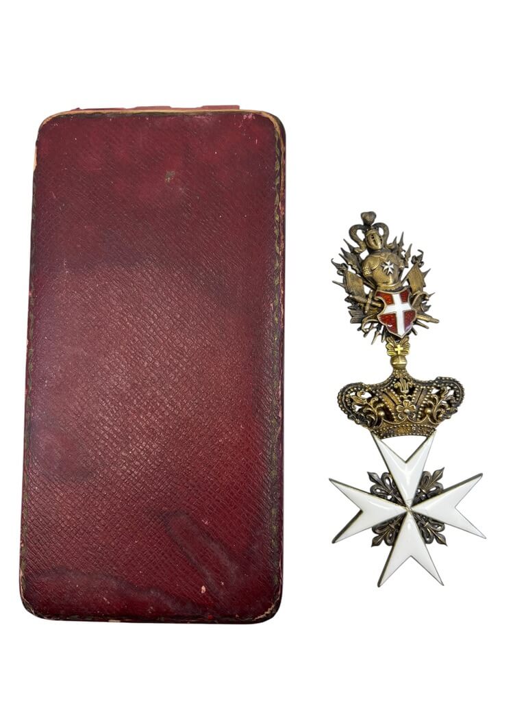 WW1 Austrian Order of the Knights of Malta Commanders Cross In Case WW1 Austrian Order of the Knights of Malta Commanders Cross In Case