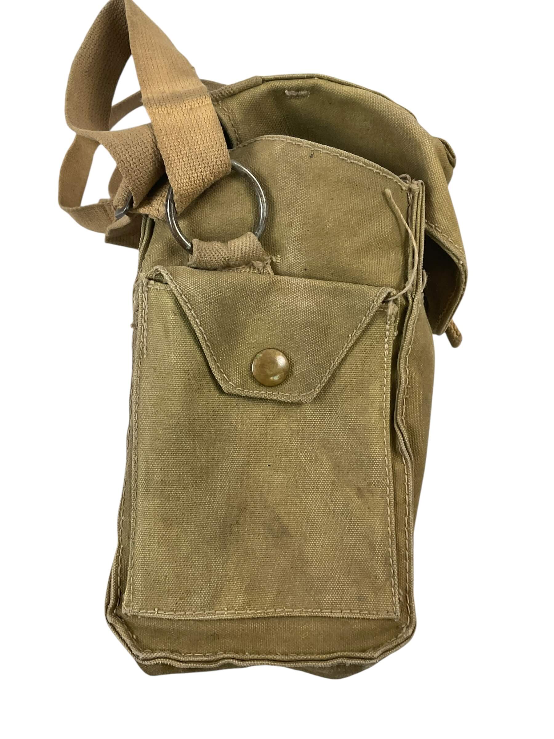 WW2 Canadian Army Light Respirator Bag C Broad Arrowed WW2 Canadian Army Light Respirator Bag C Broad Arrowed