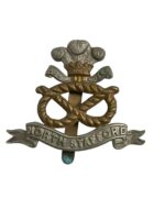 WW2 British North Stafford Staffordshire Regiment Cap Badge