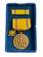 WW2 US American Defense Service Medal Full Size In Box