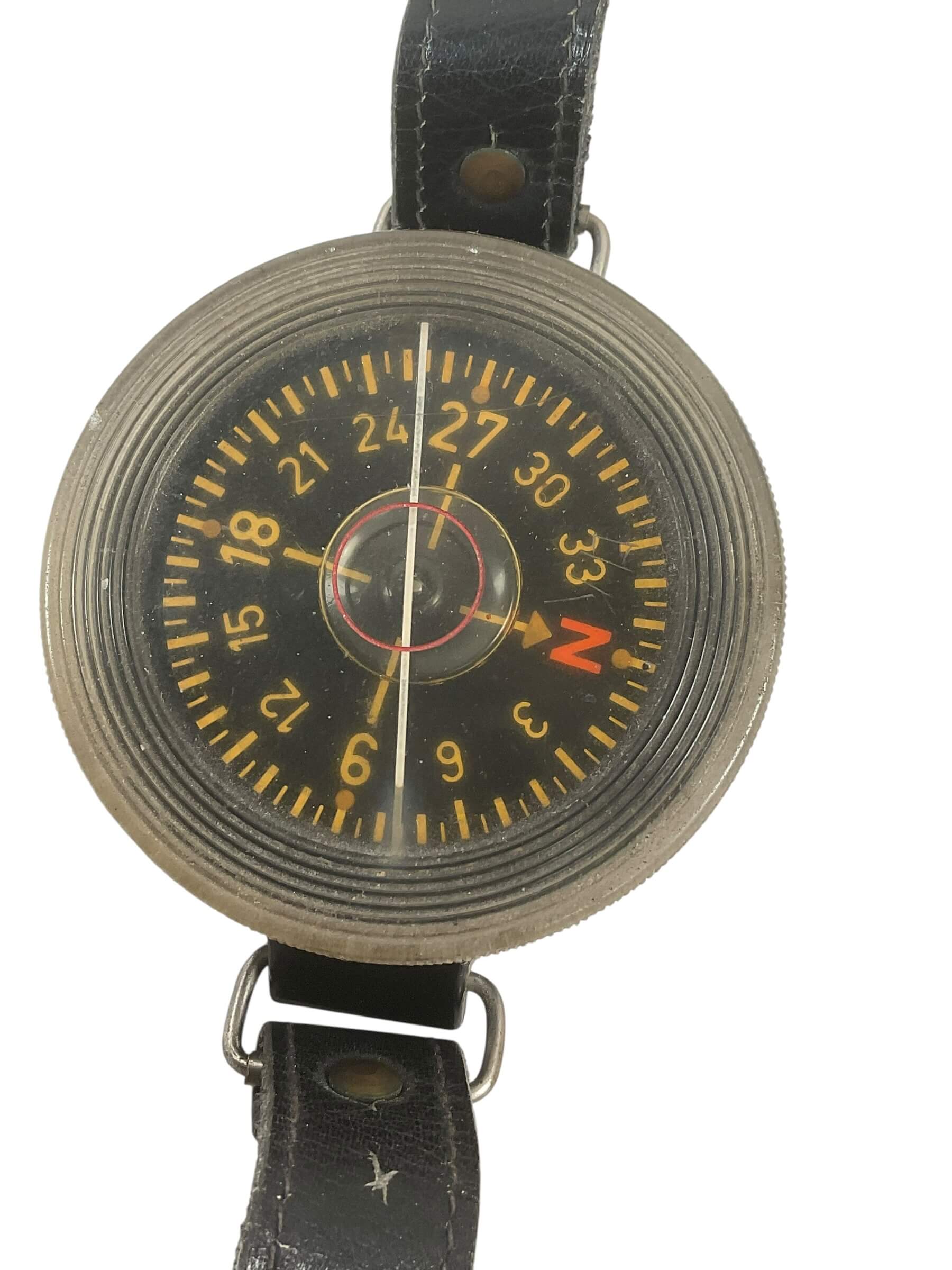 WW2 German Luftwaffe Aircrew Pilots Wrist Compass With Strap WW2 German Luftwaffe Aircrew Pilots Wrist Compass With Strap