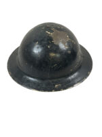 WW2 Canadian Steel Helmet CLC 1942 Dated Size 7 1/2 Black Overpainted