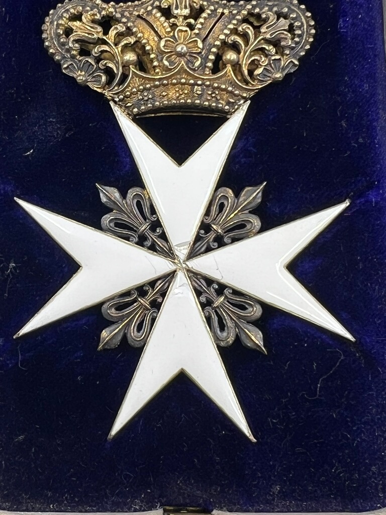 WW1 Austrian Order of the Knights of Malta Commanders Cross In Case WW1 Austrian Order of the Knights of Malta Commanders Cross In Case