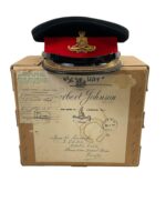 Canadian 3rd RCHA Named Officers Peak Cap Hat In Box Herbert Johnson