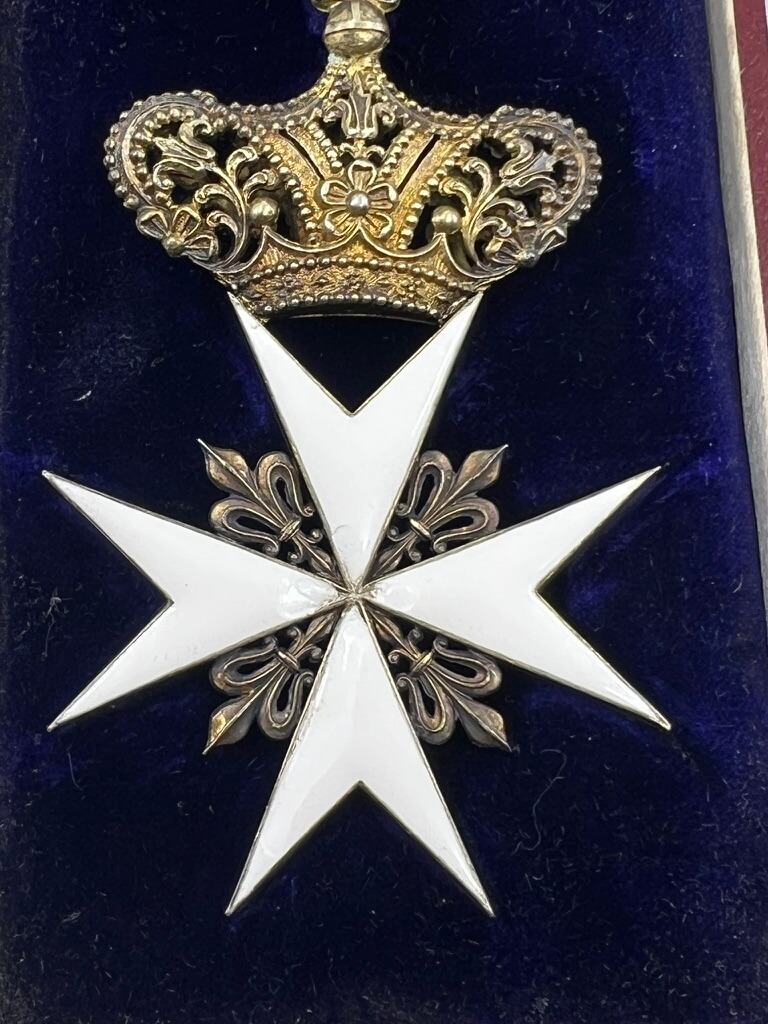 WW1 Austrian Order of the Knights of Malta Commanders Cross In Case WW1 Austrian Order of the Knights of Malta Commanders Cross In Case