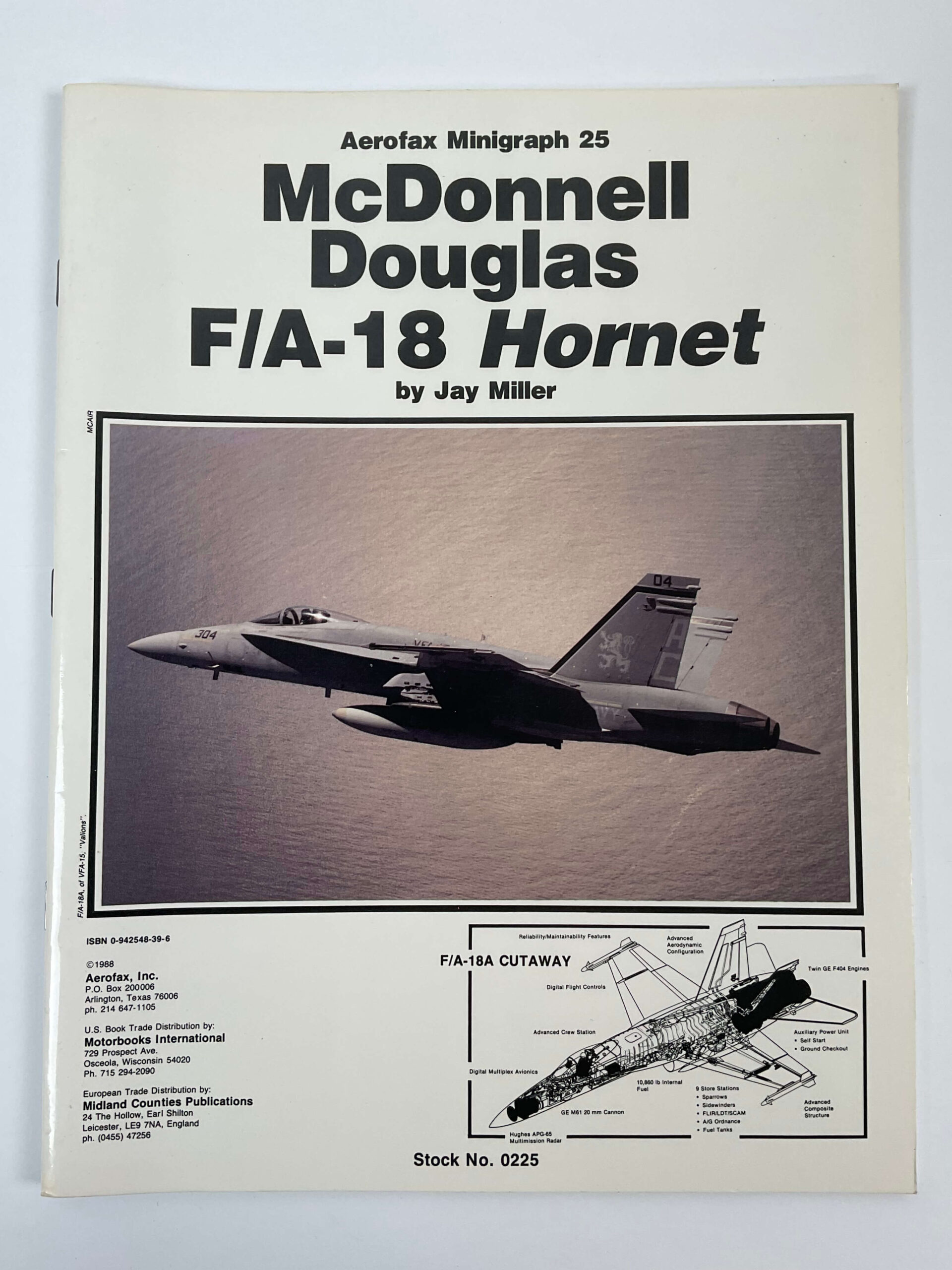 US USAF USN USMC McDonnell Douglas F/A-18 Hornet Aerofax No 25 Used Softcover Reference Book US USAF USN USMC McDonnell Douglas F/A-18 Hornet Aerofax No 25 Used Softcover Reference Book