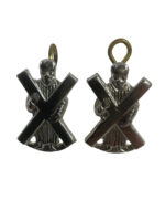 WW1 British Canadian Black Watch Collars Insignia Pair