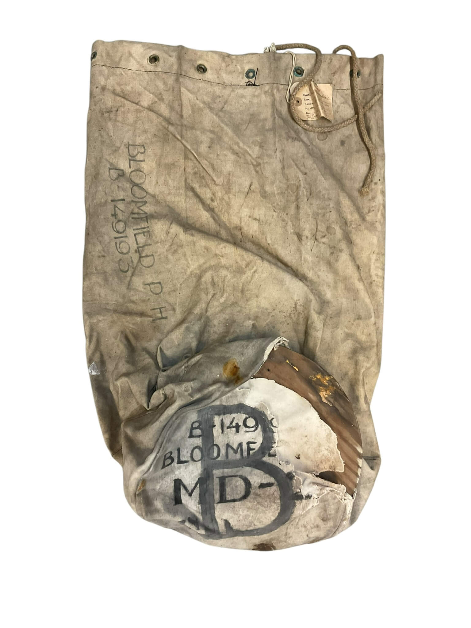 WW2 Canadian Army Duffle Bag Signals Named 26" X 18" WW2 Canadian Army Duffle Bag Signals Named 26" X 18"